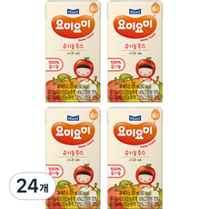 맘마밀요미요미 유기농 주스 125ml, 사과배, 24개
