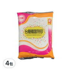 台糖 精製特砂, 1公斤 (1kg NET), 4包