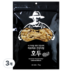 넛츠팜 캘리포니아 호두, 1kg, 3개