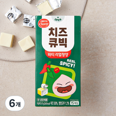 서울우유 치즈큐빅 파티 리얼청양, 87g, 6개
