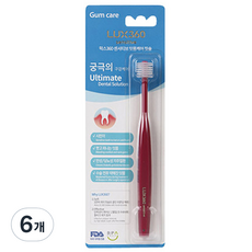 비바텍 럭스360 센서티브 잇몸케어칫솔, 6개, 1개입