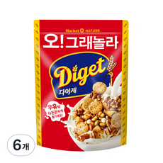 오!그래놀라 다이제, 300g, 6개