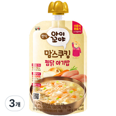 아이꼬야 유아용 맘스쿠킹 이유식 15개월부터, 140g, 3개, 찜닭아기밥 - 남양이유식