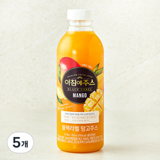 아침에주스 서울우유 블랙라벨 망고주스, 5개, 750ml