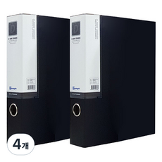 영오 합지 D링 바인더 A4 5cm, 흑색, 4개