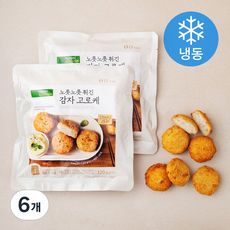 모노키친 노릇노릇 튀긴 감자 고로케 (냉동), 320g, 6개