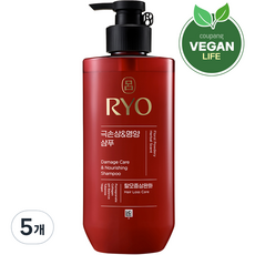 려 함빛 극손상 앤 영양 샴푸, 480ml, 5개