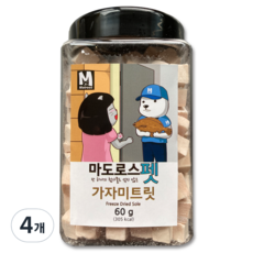 마도로스펫 동결건조 간식, 가자미트릿, 60g, 4개 - 동결건조간식