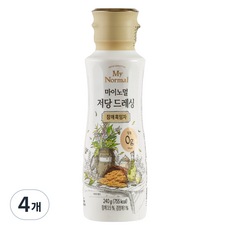 마이노멀 저당 드레싱 참깨흑임자, 240g, 4개