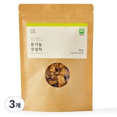 하루한티 유기농 우엉차 원물, 70g, 3개, 1개입