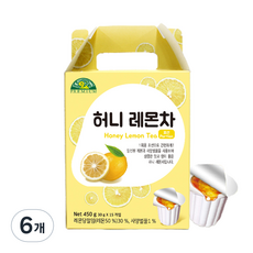 오가닉스토리 허니 레몬차, 30g, 15개입, 6개