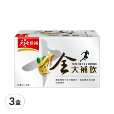 QUAKER 桂格 天地合補十全大補飲 6瓶, 360ml, 3盒