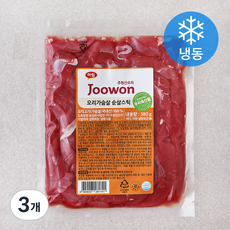 주원산오리 오리가슴살 순살스틱 (냉동), 380g, 3개