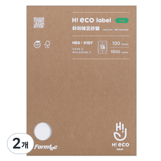 Formtec High Eco地址用標籤 HES-3107, 16格, 200個