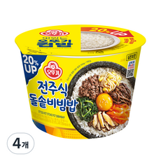 오뚜기 컵밥 증량 전주식돌솥비빔밥, 269g, 4개