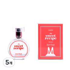  레시피박스 마이 스위트 레시피 스위트피치 향수, 35ml, 5개 