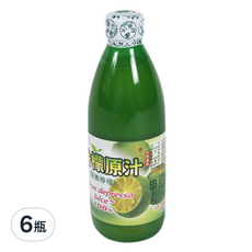 福三滿 香檬原汁, 100% 扁實檸檬汁, 300毫升, 300ml, 6瓶
