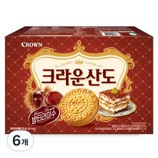 크라운산도 밤 티라미수, 323g, 6개
