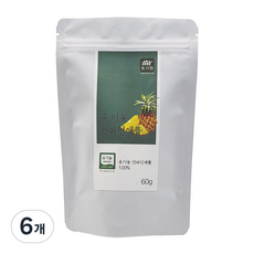 유가원 유기농 건파인애플, 6개, 60g