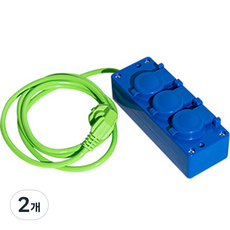 바나코 안전캡 컬러 멀티탭 3구 블루