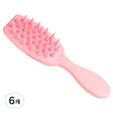 Mongrico日常頭皮按摩器, 6個, 粉色