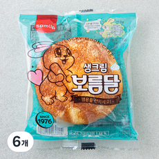 삼립 생크림 보름달, 80g, 1개입, 6개 80g, 6개