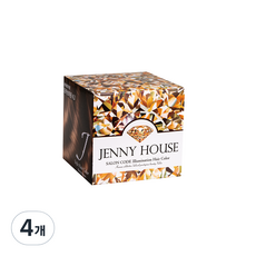 제니하우스살롱 코드 일루미네이션 헤어컬러 염색약, 모카브라운, 4개