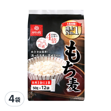 Hakubaku 黃金糯麥, 含豐富膳食纖維, 50g x 12袋, 600g, 4袋