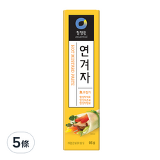 清淨園 黃芥末醬, 無添加食品著色劑, 防腐劑, 人工香料, 95g, 5條