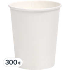 대경상사 홈카페 무지 종이컵 300ml, 300개