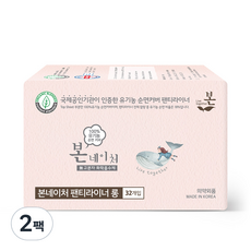 유기농본 네이처 팬티라이너, 롱, 32개입, 2개