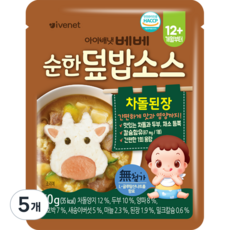 아이배냇 유아용 베베 순한 덮밥 소스 50g, 차돌된장, 5개 - 아이베넷덮밥