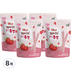 프로엠 유아용 까까 칼슘에 진심 딸기 롱뻥 과자 30g, 딸기맛, 8개