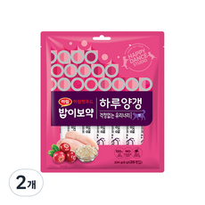 밥이보약 캣 하루양갱 간식 걱정없는유리너리 28p, 닭고기, 2개