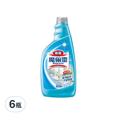 Kao 花王 Magiclean 魔術靈 玻璃清潔劑 更替瓶, 去污光亮配方 極淨晶亮 不留擦痕, 500ml, 6瓶