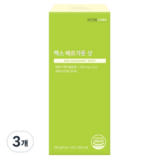 뉴트리코어 맥스 베르가못 샷 14p, 280g, 3개