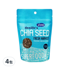 denille's picks 奇亞籽 Chia Seed, 含蛋白質 Omega-3 纖維, 150g, 4包