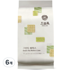 오설록 그린티웨하스, 100g, 6개