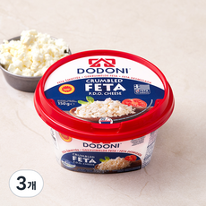 도도니 크럼블드 페타 치즈, 150g, 3개