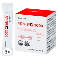 닥터루템 메가타민C 3000, 3개, 60회분