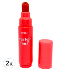 ETUDE 鮮嫩欲滴果汁唇筆 3.5g, 7 蜜桃杏橘, 2支