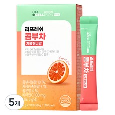 셀트리온 이너랩 리프레쉬 콤부차 자몽허니맛, 5개, 10개입, 50g, 5g