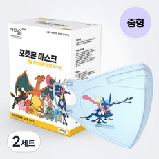 어린숨 엣지 포켓몬 아트 전설 환상을 찾아라 심볼 마스크 중형 3종 x 10p + 랜덤발송 세트, 30개입, 2세트, 개굴닌자