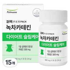 퍼팩 풀무원 퍼팩 녹차카테킨 다이어트슬림케어 24g, 15개, 30정