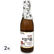 밥상마루 광천김 참기름, 350ml, 2개