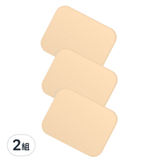 BEAUTY THREE 永和三美人 台灣公司貨 抑菌亮彩粉撲3件組 迷你形, 2組, 膚色