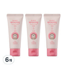 마이비 베이비치약 1단계 딸기향, 50g, 6개