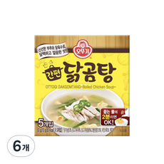 오뚜기 간편 닭곰탕, 50g, 6개