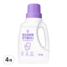 깔끔대장 청소하버블 변기클리너, 1.2kg, 4개