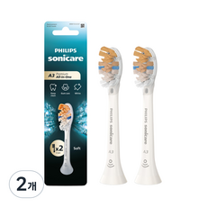 소닉케어 A3 프리미엄 올인원 칫솔모 화이트 2p, HX9092/14, 2개